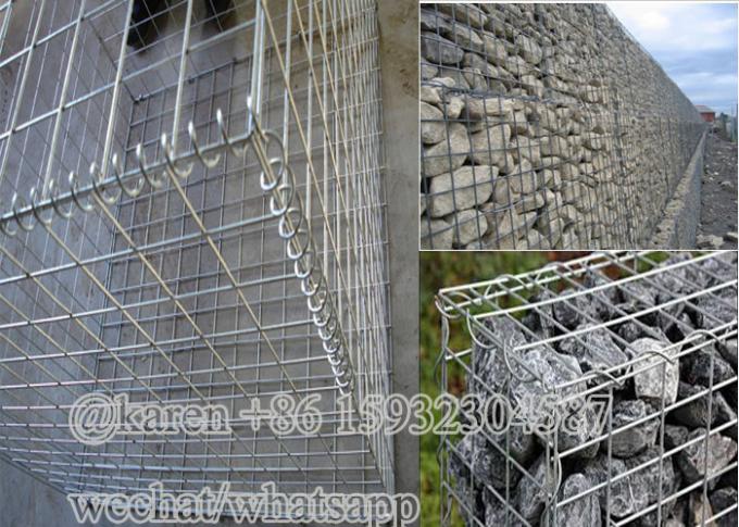 Diámetro de alambre 3m m, cesta soldada con autógena 4m m del gabion para la jaula de piedra