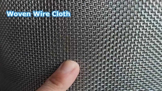 Producción de tela metálica tejida