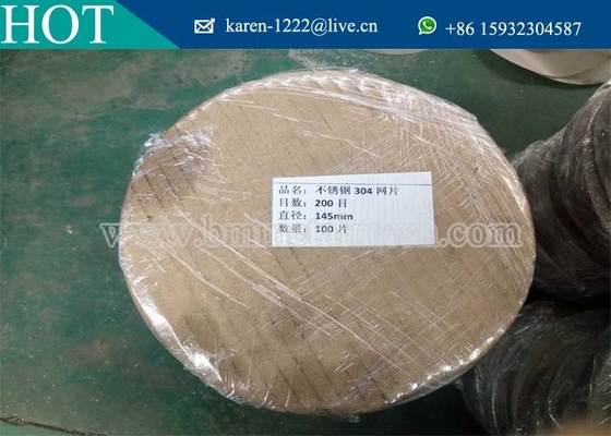 Stainless Steel Round Shape Extruder Screens For Filters,Dia 65mm Dutch Weave Filter Discs