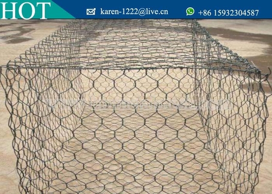 Galvanized Wire Gabion Basket Retaining Wall 80x100mm