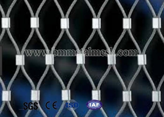 Stainless Steel Wire Rope Mesh/Cable Mesh For Zoo Exhibition Decoration