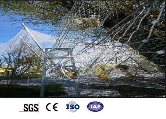 Factory Stainless Steel Rope Aviary Mesh / Zoo Mesh/ Zoo Animal Enclosure Fence