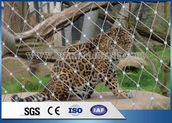 Factory Stainless Steel Rope Aviary Mesh / Zoo Mesh/ Zoo Animal Enclosure Fence