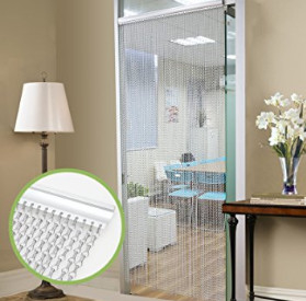 Aluminum Chain Fly Screen Curtain,Double Hook Chain Curtain