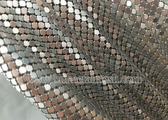 Bag Garment Metallic Sequin Gold Aluminum Metal Net Mesh Fabric