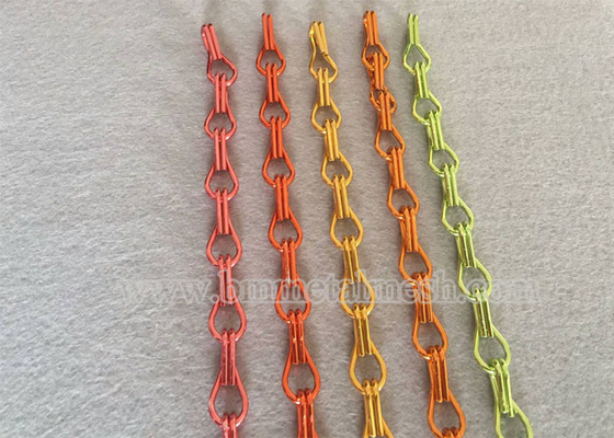 China Manufacture Anodized Fly Screen Door Chain Link Curtains